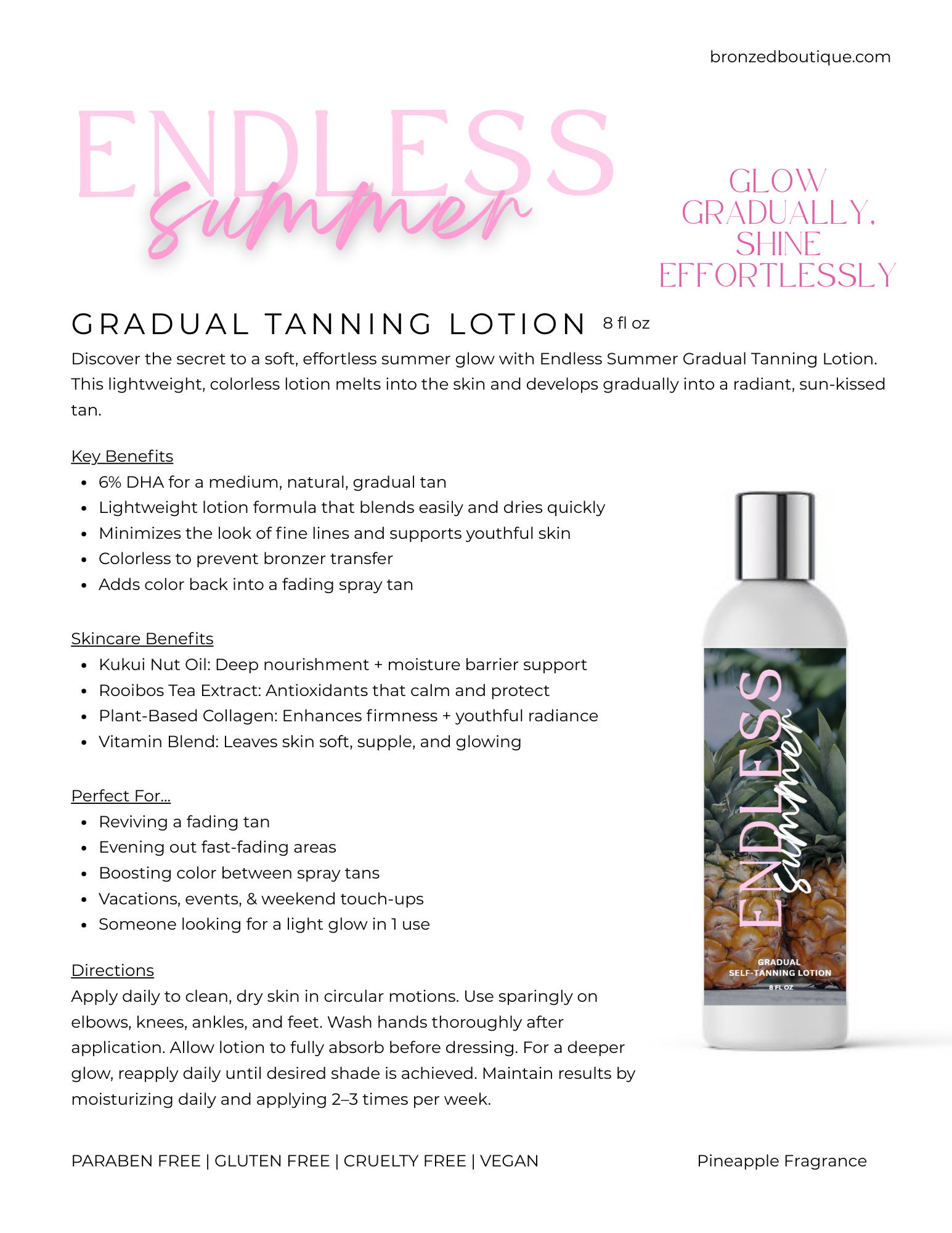Endless Summer Gradual Tanning Lotion