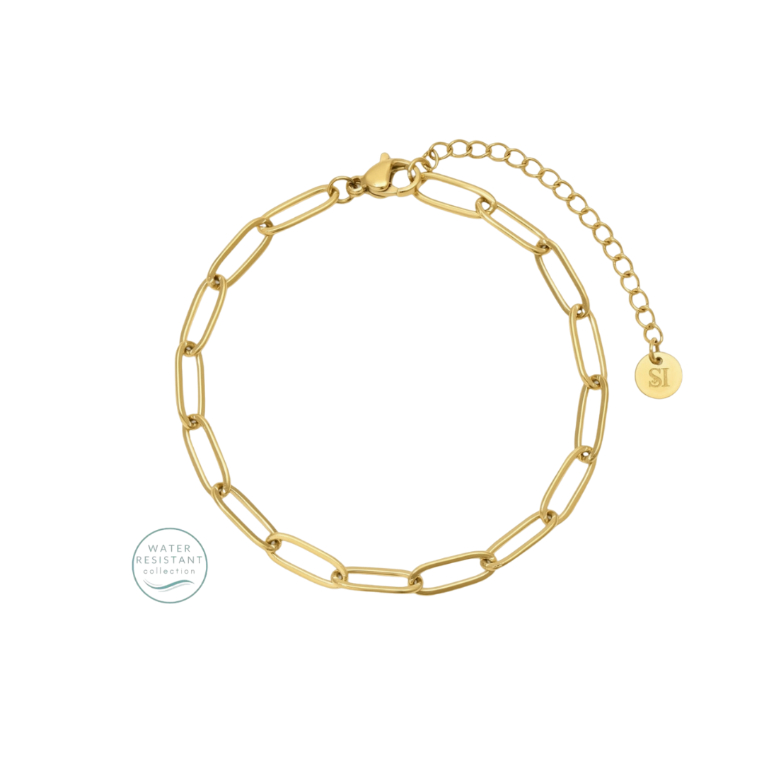 Splendid Iris Water Resistant Paperclip Bracelet