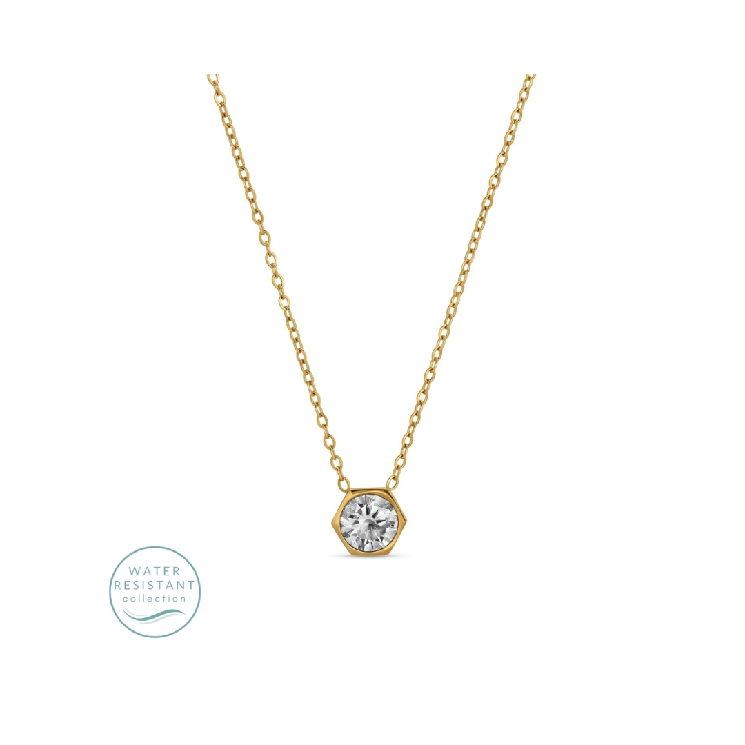 Splendid Iris Water Resistant Faux Diamond Necklace