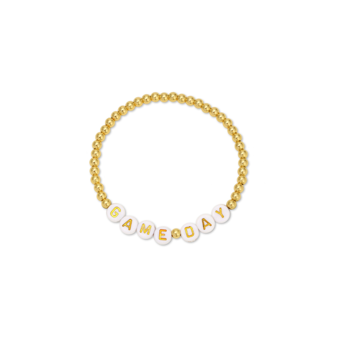 Splendid Iris Game Day Beaded Bracelet