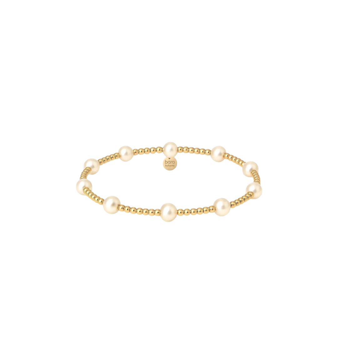 Bara Boheme Water Resistant Pearl Beaded Bracelet