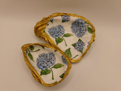 Blue Hydrangea Oyster Dish
