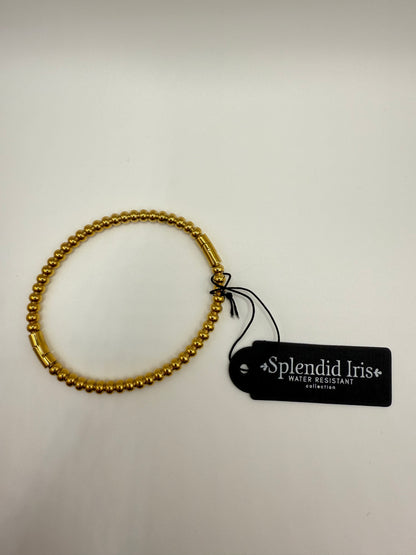 Splendid Iris Water Resistant Beaded Hinged Bangle