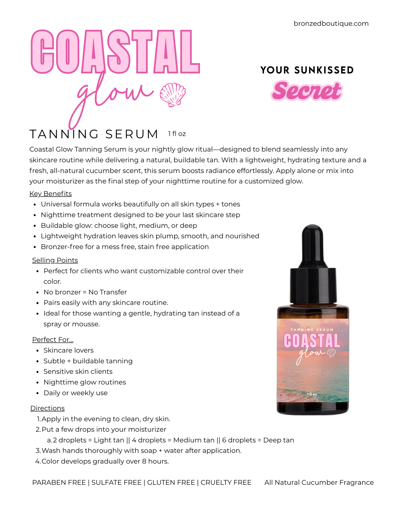 Coastal Glow Tanning Serum