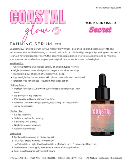 Coastal Glow Tanning Serum