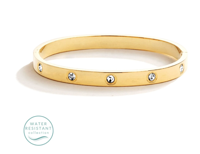 Splendid Iris Water Resistant Sparkle Hinged Bracelet