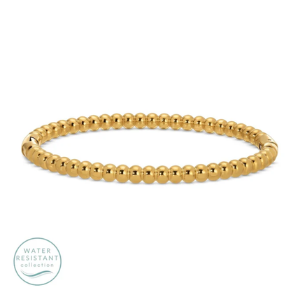 Splendid Iris Water Resistant Beaded Hinged Bangle