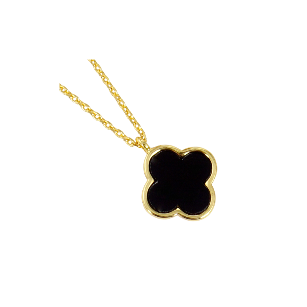 Gold-Dipped Colored Charm Necklace