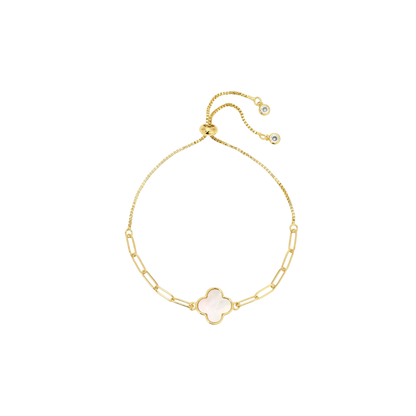 Splendid Iris Quatrefoil Pulley Bracelet