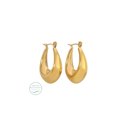 Splendid Iris Water Resistant Small Latchback Hoops