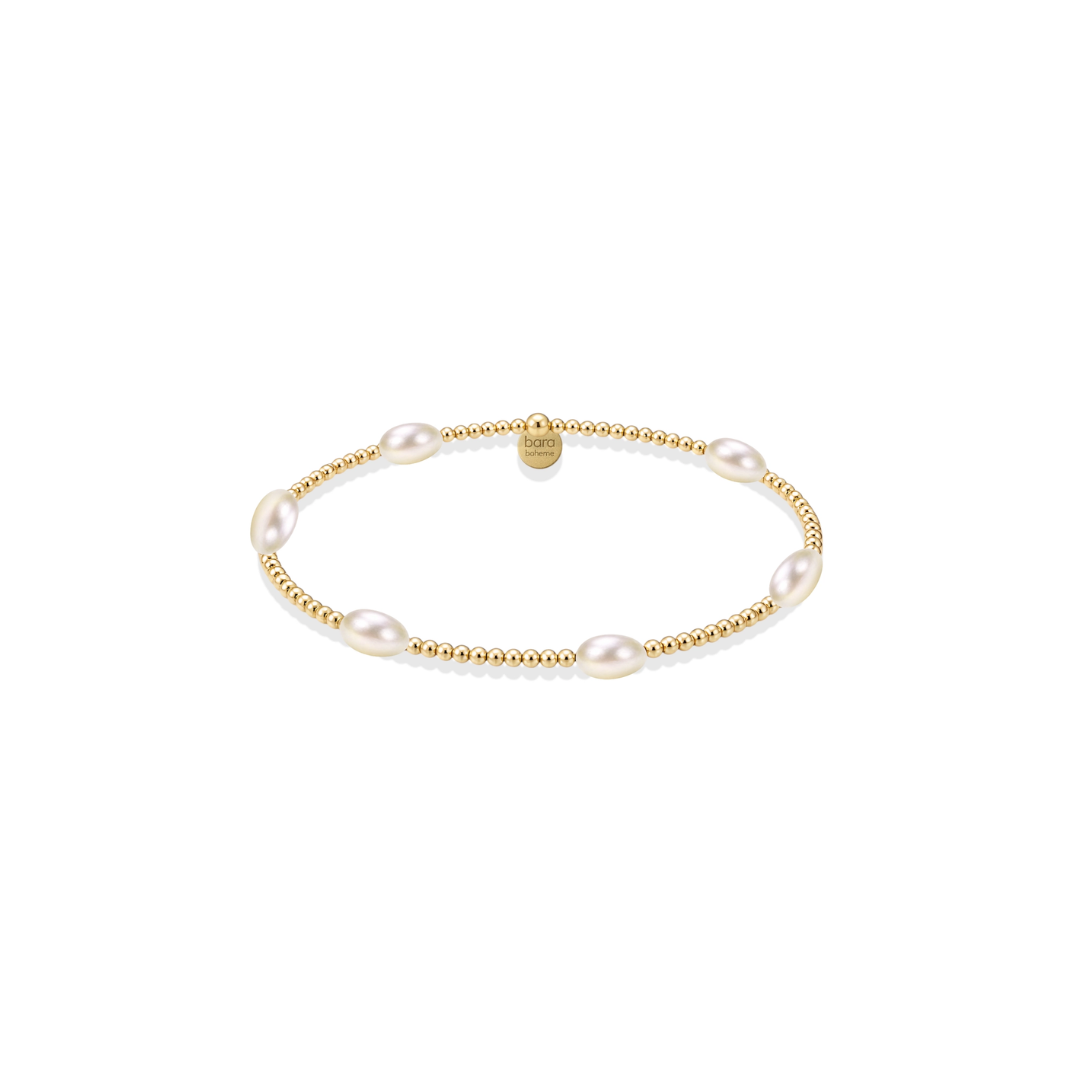 Bara Boheme Water Resistant Piper Pearl Beaded Bracelet
